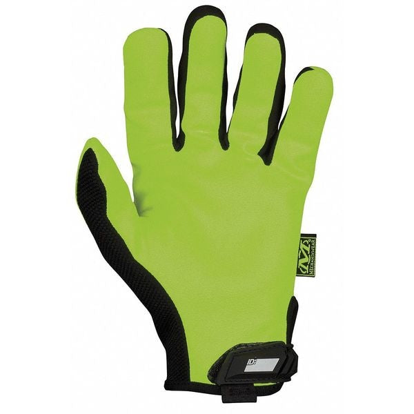 Hi-Vis Mechanics Gloves, 2XL, Yellow, Synthetic Leather, Trekdry(R)