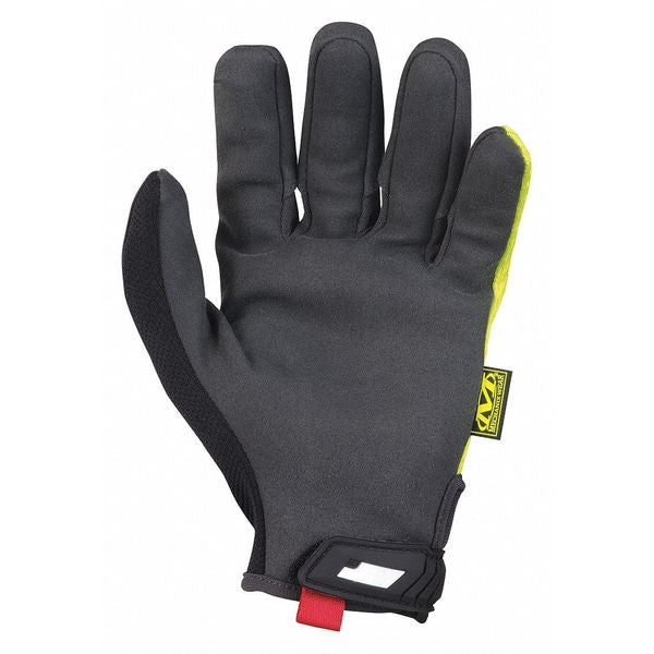 Hi-Vis Mechanics Gloves, 2XL, Yellow, Synthetic Leather, Trekdry(R)
