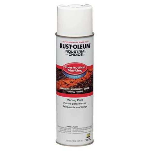 Construction Marking Paint, 17 oz., White, Water -Based