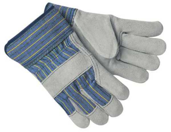 Leather Palm Gloves, Cowhide Palm, 2XL, PR
