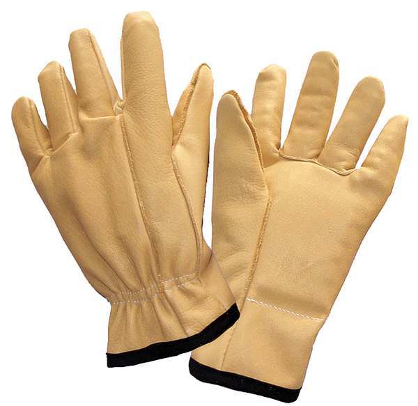 Anti-Vibration Gloves, Leather, L, PR