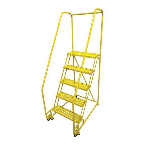 80 in H Steel Tilt and Roll Ladder, 5 Steps