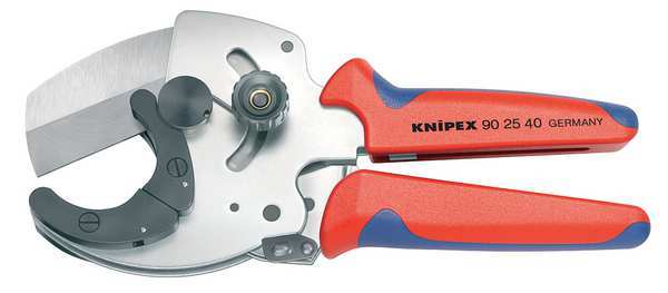 Plastic Pipe Cutter, Ratchet, 1-9/16 Cap