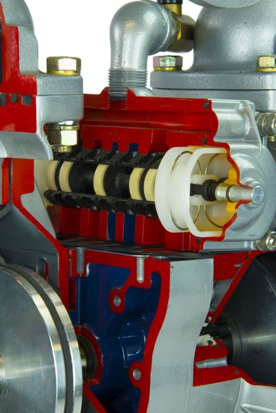 Double Diaphragm Pump, Aluminum, Air Operated, Santoprene, 215 GPM