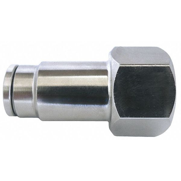 Nickel Plated Brass Female Adapter, 1/4 in Tube Size