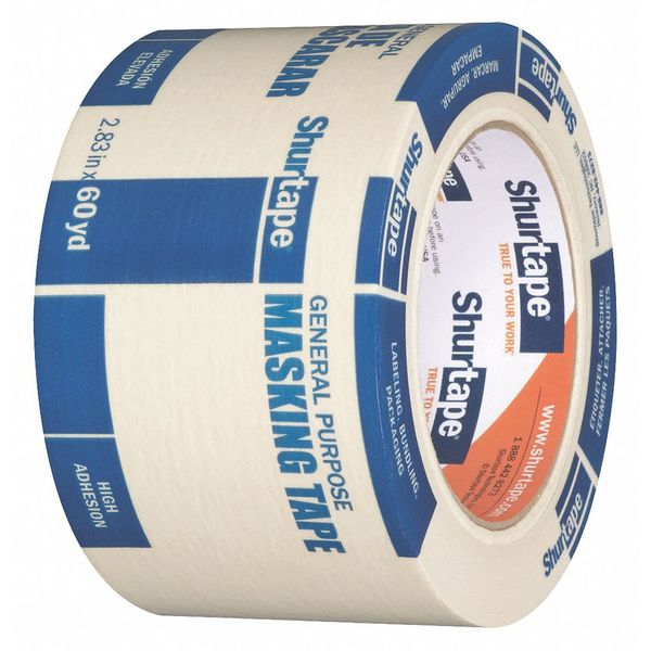 Masking Tape, 72mm W x 55m L, Crepe Paper