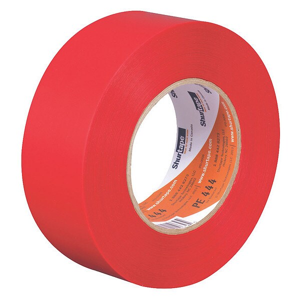 Film Tape, Polyethylene, Red, 48mm x 55m