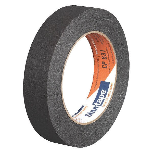 Masking Tape, Black, 24mm x 55m, PK36