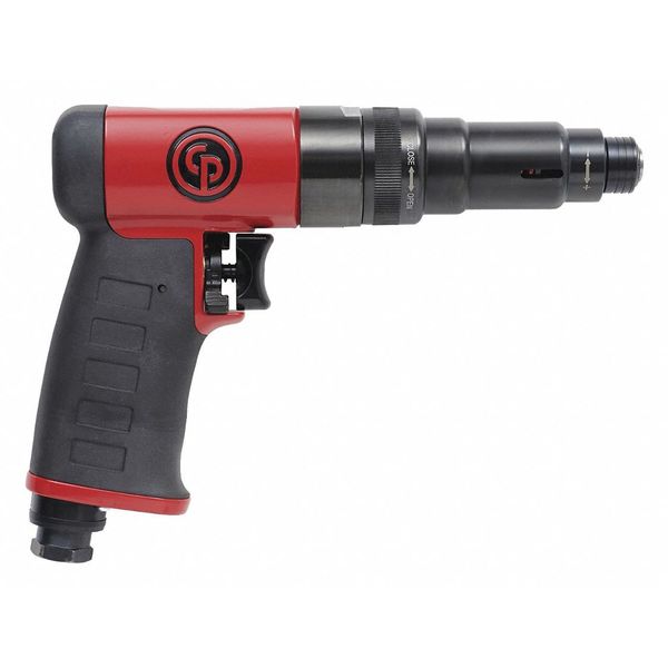1/4 Inch Hex Shank Air Screwdriver, Non-Shut-off-clutch, Max Torque 3.4 ft. lbf / 4.6 Nm - 1900 RPM