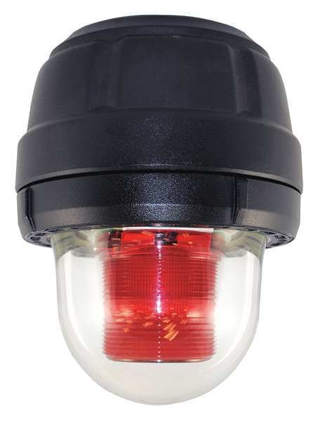 Warning Light, Red, Strobe Tube, 120VAC