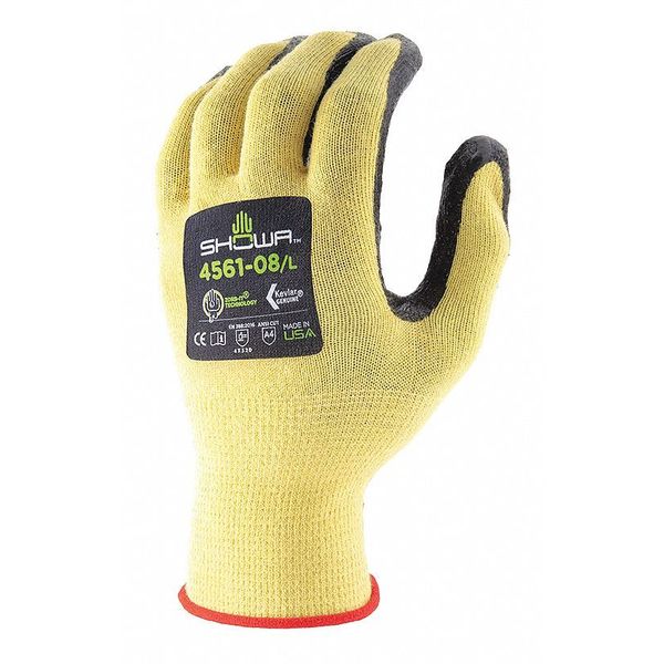 Cut Resistant Coated Gloves, A4 Cut Level, Foam Nitrile, L, 1 PR