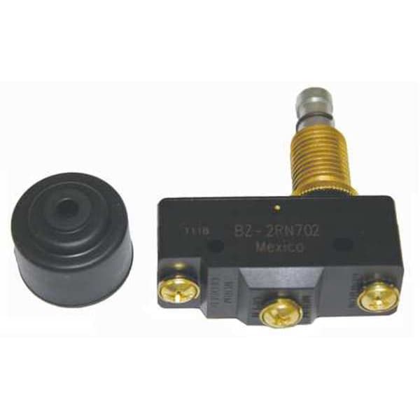 Industrial Snap Action Switch, Panel Mount, Plunger Actuator, SPDT, 15A @ 120V AC Contact Rating