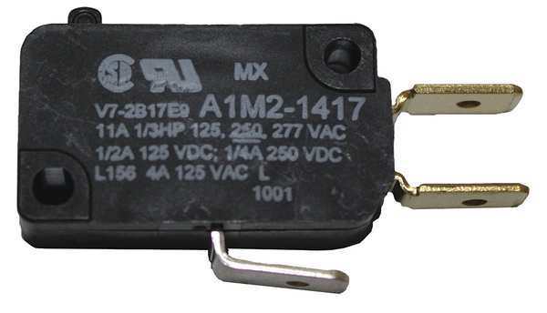 Miniature Snap Action Switch, Pin, Plunger Actuator, SPDT, 3A @ 240V AC Contact Rating