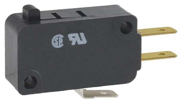 Miniature Snap Action Switch, Pin, Plunger Actuator, SPDT, 3A @ 240V AC Contact Rating