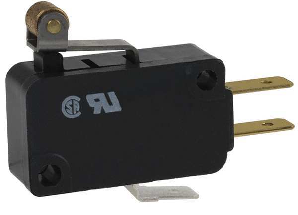 Miniature Snap Action Switch, Lever, Roller, Short Actuator, SPDT, 3A @ 240V AC Contact Rating