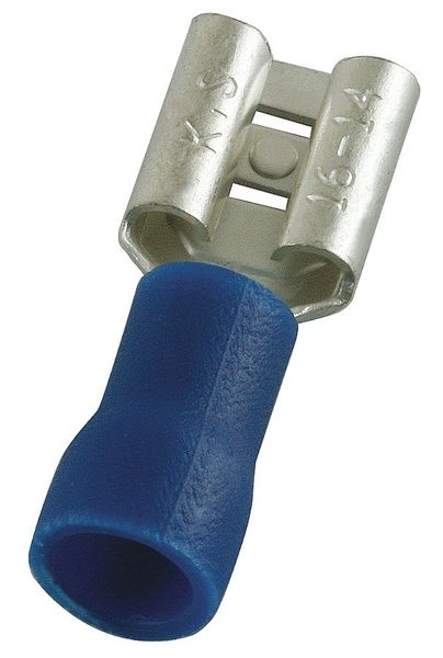 Female Disconnect, Blue, 16-14AWG, PK100