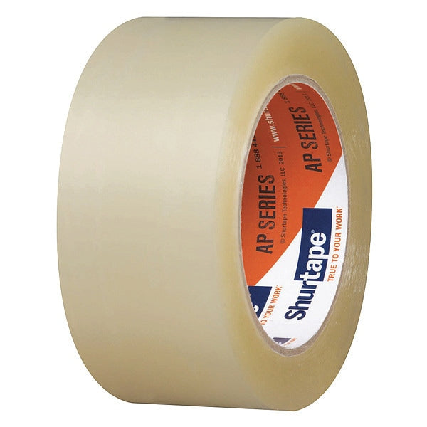 Packaging Tape, 48mm W, 100m L, 2 mil Thick, Clear, Standard Duty, 6 Pack
