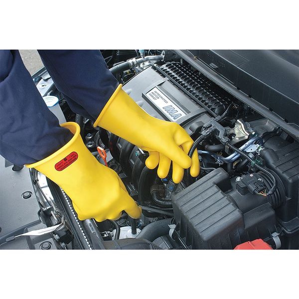 Hyflex Electrical Gloves, Class 2, Yellow, Sz 9, PR