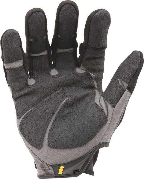 Mechanics Gloves, 2XL, Black, Single Layer Seamless with Sewn Duraclad(TM) Patches