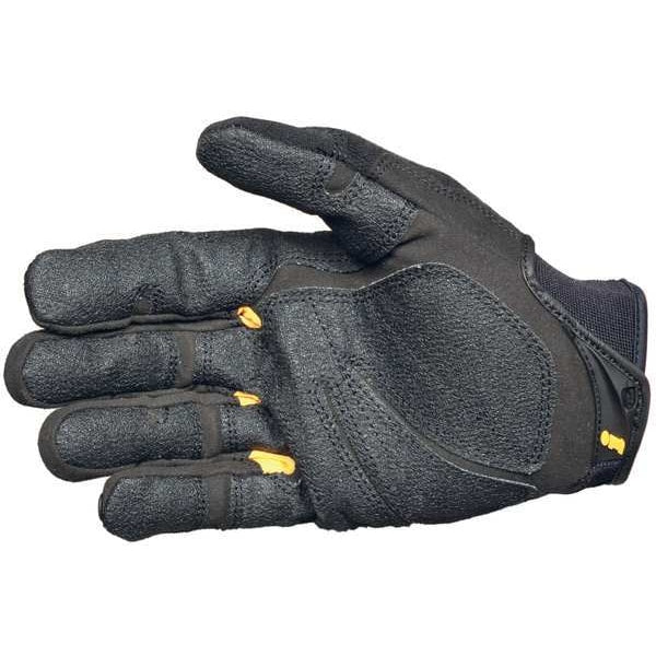Mechanics Gloves, XL, Black, Single Layer Seamless with Sewn Duraclad(TM) Patches