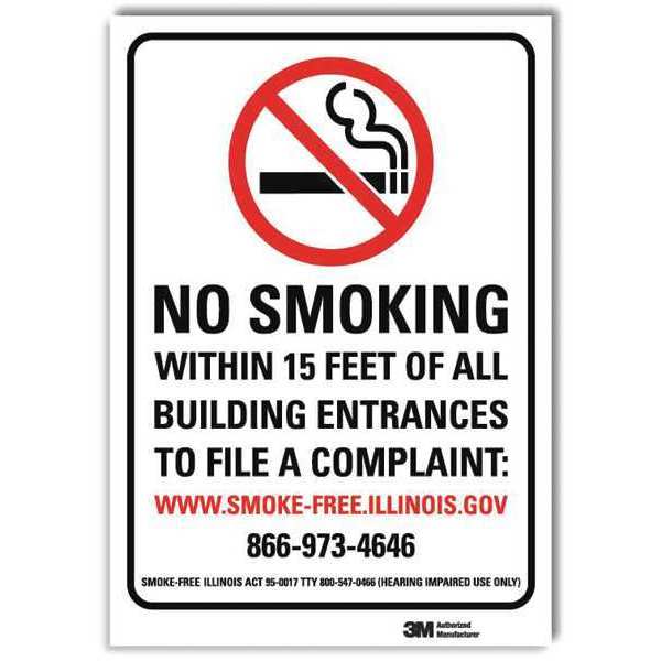 No Smoking Sign, 14 in H, 10