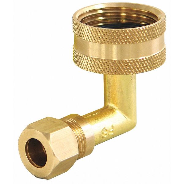 Dishwasher Elbow, Solid Brass
