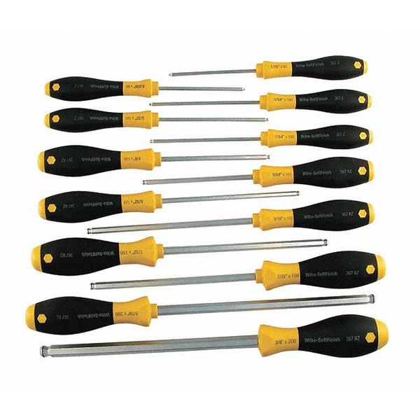 13 Pc Magicring Inch Screwdriver Set .