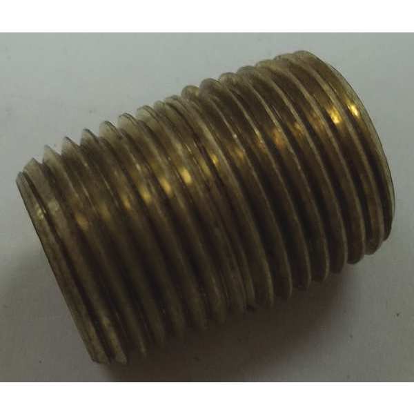 Brass Nipple, 1/2 In Close