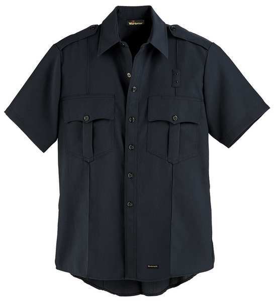 Flame Resistant Collared Shirt, Navy, Nomex(R), 40