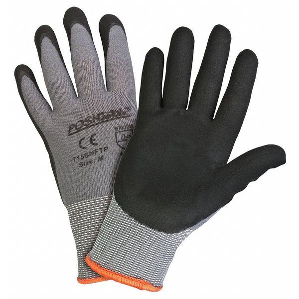 Coated Gloves, Foam Nitrile Palm, PK12