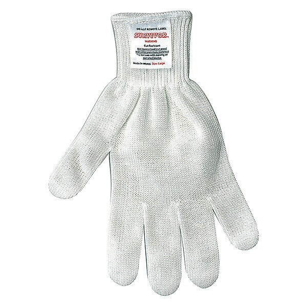 Cut Resistant Gloves, A7 Cut Level, Uncoated, L, 1 PR