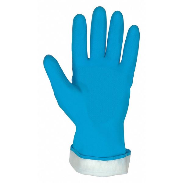 Unsupported Gloves, Latex, Blue, M, 12 PK
