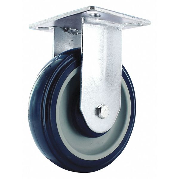 Poly Wheel w/Rigid Plate Caster, 5