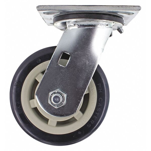 Poly Wheel w/Plate Caster, 5