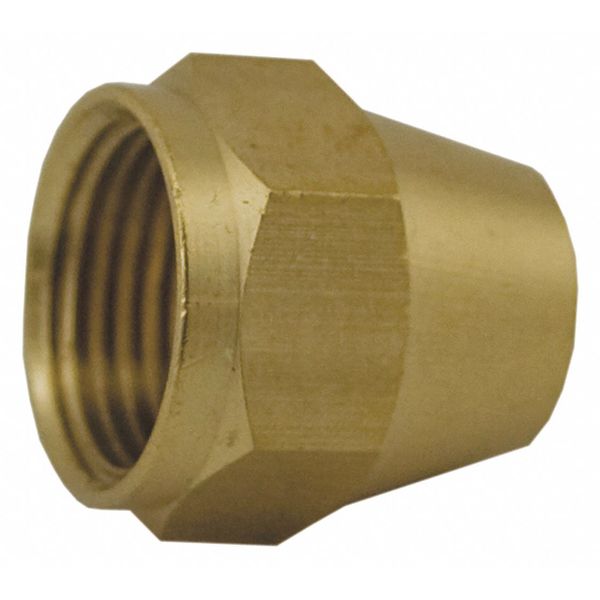 Brass Short Flare Nut, 3/8