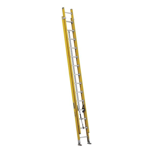 Fiberglass Extension Ladder, 375 lb Load Capacity