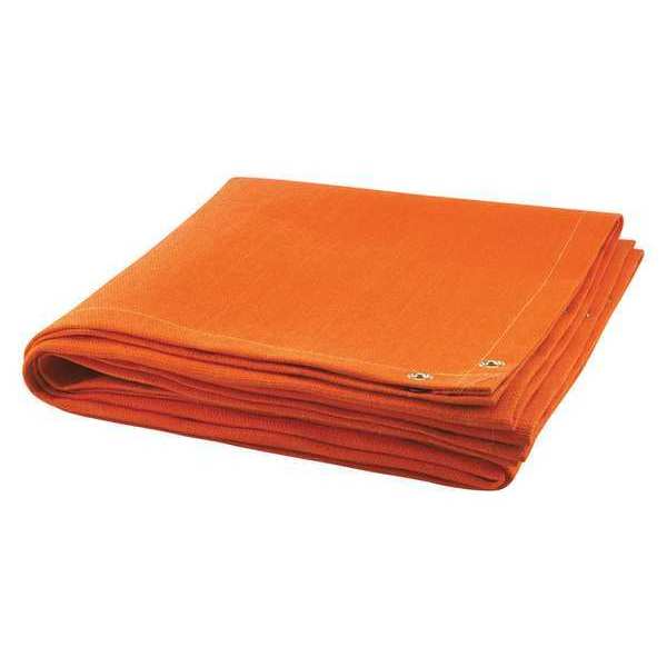 Welding Blanket, 6 ft. W, 6 ft., Orange