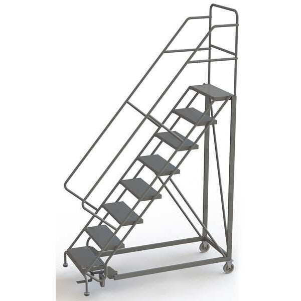 116 in H Steel Configurable Rolling Ladder, 8 Steps
