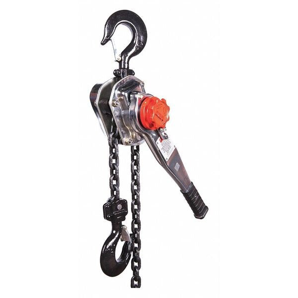 Lever Chain Hoist, 6,000 lb Load Capacity, 20 ft Hoist Lift, 1 29/64 in Hook Opening