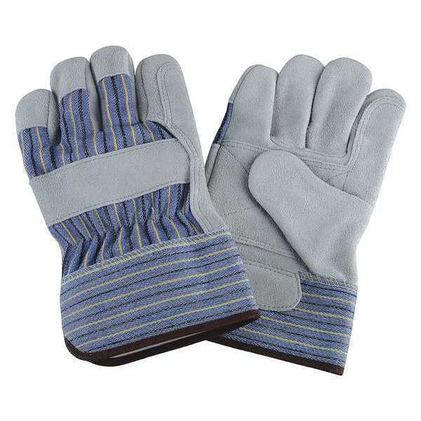 Leather Gloves, Split/Double, L, PR