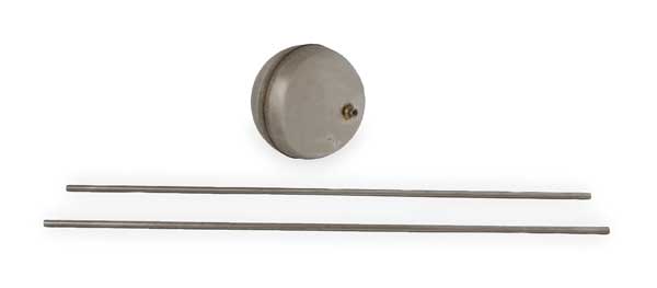 Center Hole Float/Rod Assembly, Round, 7In