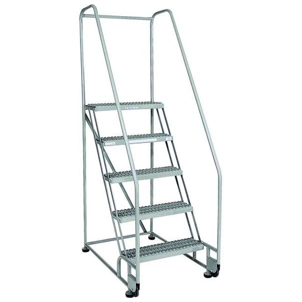 70 in H Steel Tilt and Roll Ladder, 4 Steps