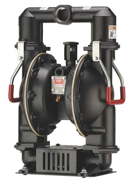 Double Diaphragm Pump, Aluminum, Air Operated, Santoprene, 156 GPM