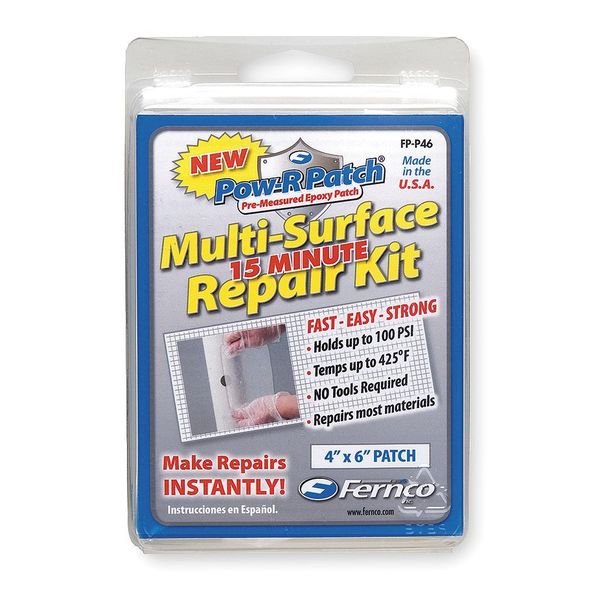 Epoxy and Fiberglass Patch, Size 4 x 6 In.