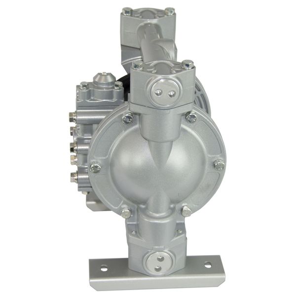 Double Diaphragm Pump, Aluminum, Air Operated, Santoprene, 49 GPM