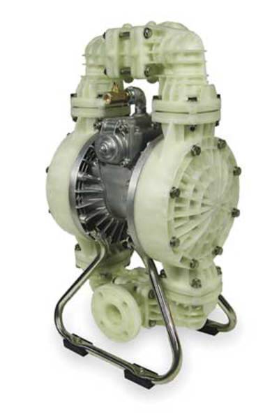Double Diaphragm Pump, Polypropylene, Air Operated, PTFE, 120 GPM