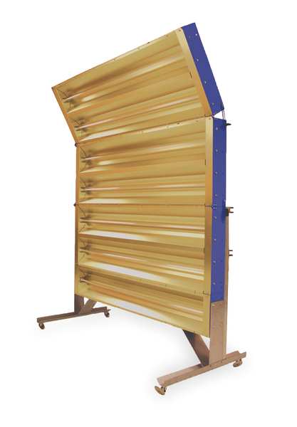 Electric Infrared Heater, Carted Unit, Steel, 38,226 BtuH, 240V AC