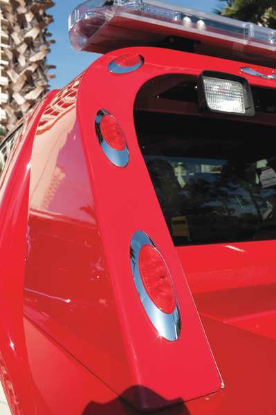 Clearance and Marker Lamp, Red, Oval
