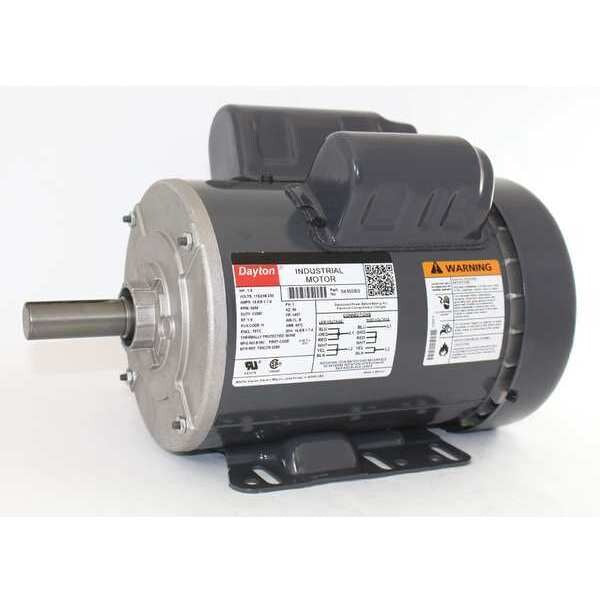 Capacitor-Start/Run General Purpose Motor, 1 1/2 HP, 115/208-230V AC Voltage, 143T Frame