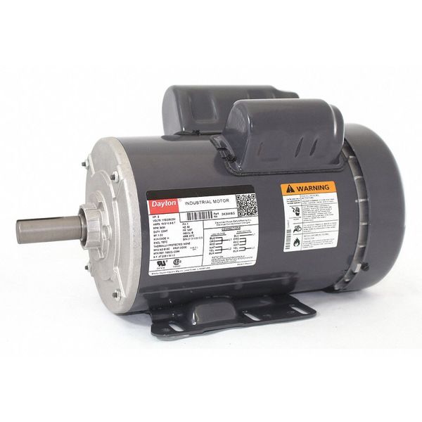 Capacitor-Start/Run General Purpose Motor, 2 HP, 115/208-230V AC Voltage, 145T Frame
